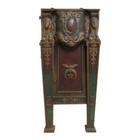 Victorian Mason Masonic Architectural Salvage Cast Iron Theater Seat Freemason A