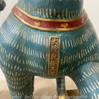 36  Old Chinese Bronze Cloisonne Fengshui 12 Zodiac Year Horse Statue Pair Jtl
