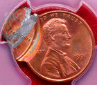 Pcgs Ms-66 Rd   1991 Triple Struck Error Lincoln Cent Rainbow Toning