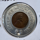 1953 Jong s Express Encased Cent Hawaii Honolulu 1c Good Luck Penny - A