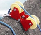 90 Degree Angle Lifting Pulley System Roof Top  Rope Block And Tackle Pulley    