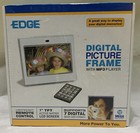 Edge 7  Digital Picture Frame W mp3 Player - Lcd Screen - New