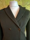 Jigsaw Green 100  Pure New Wool Overcoat Jacket  Uk Women s Size 10