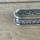 Antique Victorian Sterling Silver Napkin Clip Ornate Monogram Wallace 67 