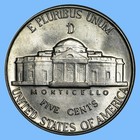1943 D Jefferson Nickel   Bu Uncirculated   35  Silver 5c Us Coin   World War 2