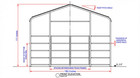 13x20ft Galvanized Metal Livestock Shelter Heavy-duty Cattle Barn Animal Shade
