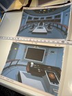 Star Trek Animation Cel Background Art Print Vintage Cartoons U s s  Enterprise