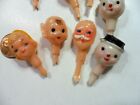 8 Vintage Celluloid Miniature Heads- Made In Japan