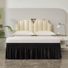 Wrapped Bed Skirt With Elastic Dust-proof Hem On Three Sides Of Fabric 16 Inches