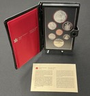 1981 Royal Canadian Mint Proof Set 7-coin W  Silver Dollar Trans-canada Rr