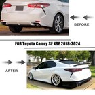Rear Diffuser Lip With Led Compatible With Toyota Camry Yofer Style Rear Bumper