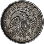 1834  p  Capped Bust Half Dime About Uncirculated Au See Pics S352