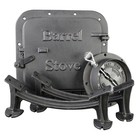 Barrel Stove Kit Door Leg Steel Drum Wood Heater Fireplace Converter Cast Iron