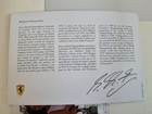 Michael Schumacher  ferrari F1 Racing  Signed Photo