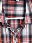 Harley Davidson Women   s Short Sleeve Shirt Snap Buttons Orange black white Euc