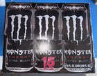  15 Pack  Monster Ultra Black Energy Drink With Vitamins  Zero Sugar  16 Fl Oz