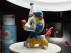 Lps Littlest Pet Shop Ooak Painted Custom Collie Main Five Clown Blue Yellow Red