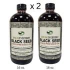 Black Seed Oil 100  Pure Natural Cold Pressed Nigella Sativa Non Gmo Glass