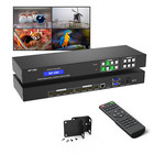 Mt-viki 4x4 Hdmi Matrix Switch 4k 30hz Hdcp1 2 Hdmi1 4 3d Audio Extractor Ir Web