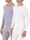 Mens 100  Cotton Waffle Knit Thermal Top pants 2pc Set Long Johns Warm Underwear