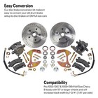 Deluxe Brake Kit  Drilled slotted  Fits 557-57 59-64 Chevy Full-size Car