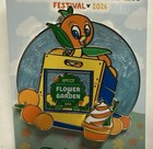 2026 Disney Epcot Flower   Garden Festival Orange Bird Logo Le Pin