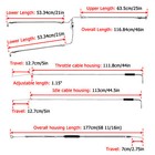 Electra Glide Flhtcu 14  Bar Brake Clutch Throttle Cable For Harley Non-abs