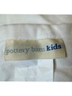 Pottery Barn Kids White 100  Cotton Velour Crib Skirt For Baby  16  Drop  Euc