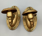 Art Deco Wall Sconces Electrical Bryant Patent April 1916 Fixture Pair Antique