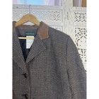 Vtg Harve Benard Wool Blend Plaid Blazer Womens 12 Academia Career School Girl