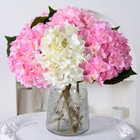 1x Artificial Hydrangea Fake Silk Flowers Bouquet Wedding Home Garden Decor Hot