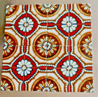 Vintage 16 Pc 3  Cepac Tiles Japanese Porcelain Mosaic Seville El Sol 12  X 12 
