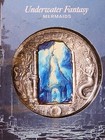 2024 Cook Island   20 3 Oz Silver Underwater Fantasy Mermaids  Coin