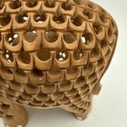 Handmade Wooden Carving Elephants For Home Office Decor