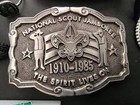 Vintage Belt Buckles  Bolo  Ring  Coins National Boy Scout Jamborees