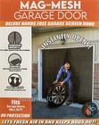 Magnetic Mesh 9    7  Single Car Hands-free Magic Garage Door Screen Ez Install