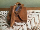 Antique Two Piece Sewing Weaving Loom Thread Shuttle Bobbin Wooden Textile Mill