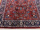 Hand Knotted Mashadd Red Blue Wool Oriental Area Rug Carpet 6 8  X 9 4 