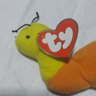 Very Rare Ty Teenie Beanie Babies Inch Caterpillar Plush 1993 Rainbow Colors