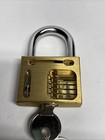 Cutaway Locksmith Brass Padlock Lock With Inside View Hardened 2 Keys New In Box