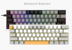 Mini Portable Mechanical Gaming Keyboard Rgb Backlit Wired For Typist Pc Gamer