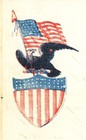 Civil War Letter W  Patriotic Imprint