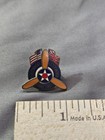 Vintage Burtonwood Association Pin Badge 1940-1993 Wwii Uk Us Flags Propeller