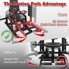 2   in   1 Hip Abductor   Adductor Machine   3d Curved Motion Thigh Trainer