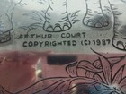 Arthur Court Elephant Serving Tray  Aluminum  1987  18in    14in 