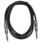Seismic Audio New 8 Pack Black 1 4  Ts 6  Patch Cables - Guitar - Instrument