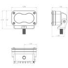 Baja Designs   S2 Pro    Amber Wide Cornering Led Lights Pair   Wiring Harness