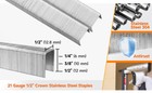 Meite 21ga 1 2  Crown 304 Stainless Steel Upholstery Staples 10 000-100 000 Pcs