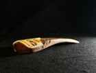 Northwest Coast Comb Reproduction     Raven Shaman Design With Shell Inlay