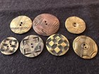 Vintage Lot Of 30 Celluloid Wafer Buttons range In Size 1 7 8   -3 4    Beautiful